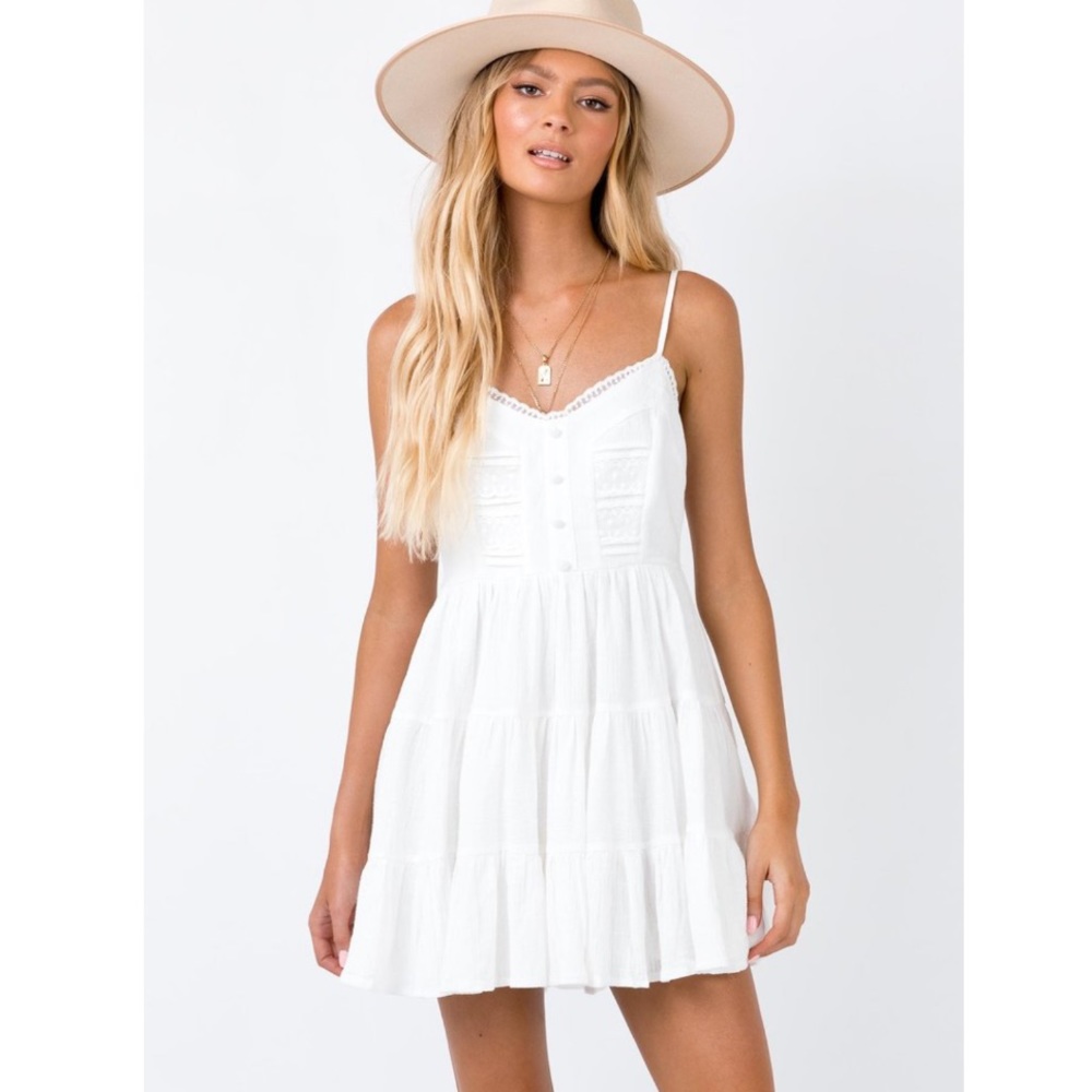 🎄NWT Princess Polly white mini dress size 6